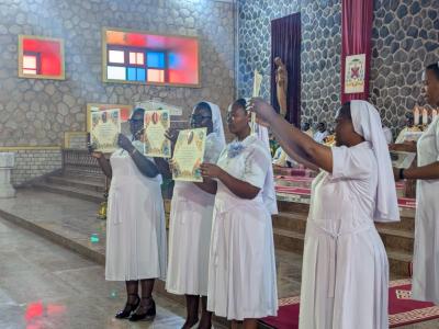 Sr Cecilia Fukah, Sr Gildas Dingha, Sr Elizabeth Ngwe, Sr Pascaline Fon